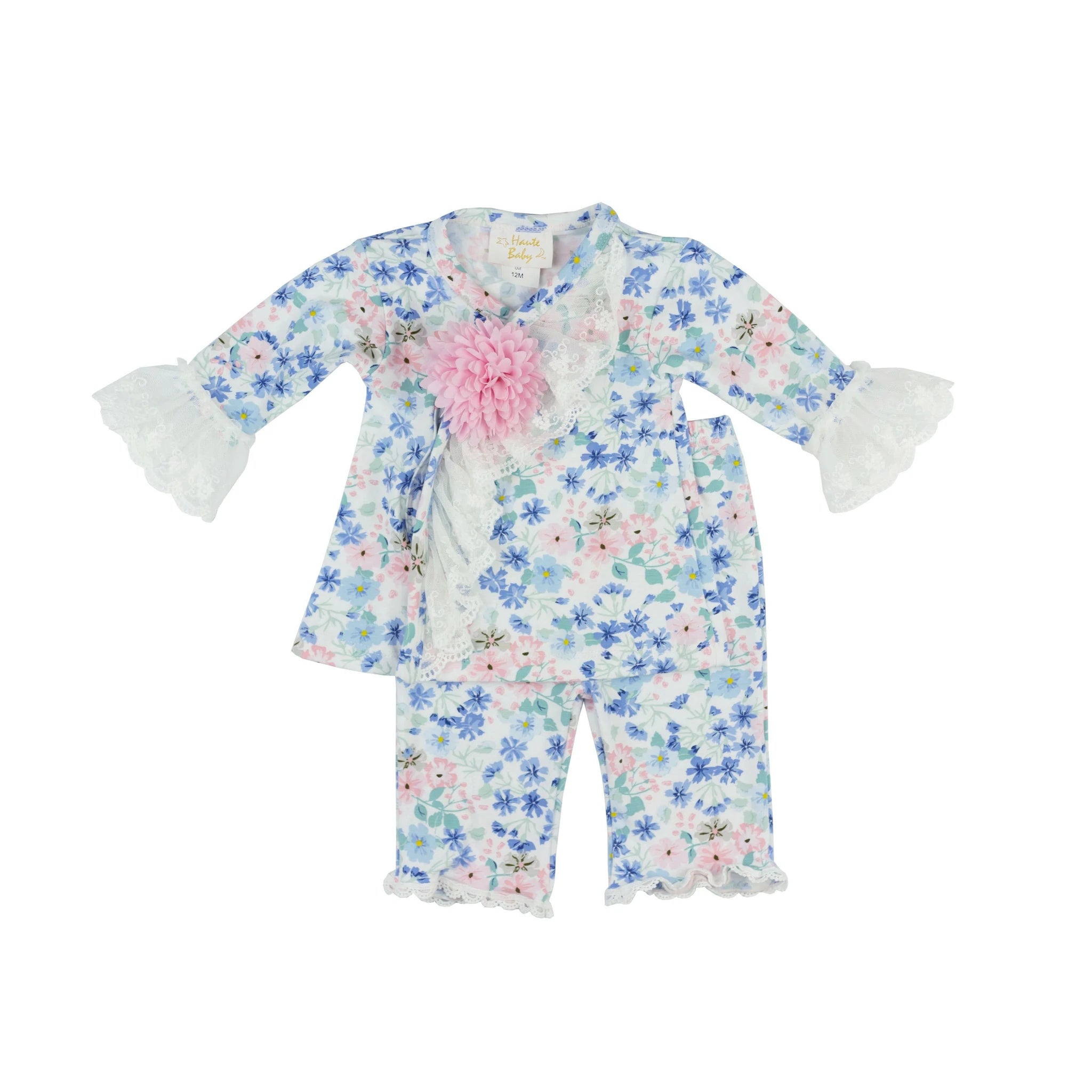 Haute Baby Periwinkle Criss Cross Set